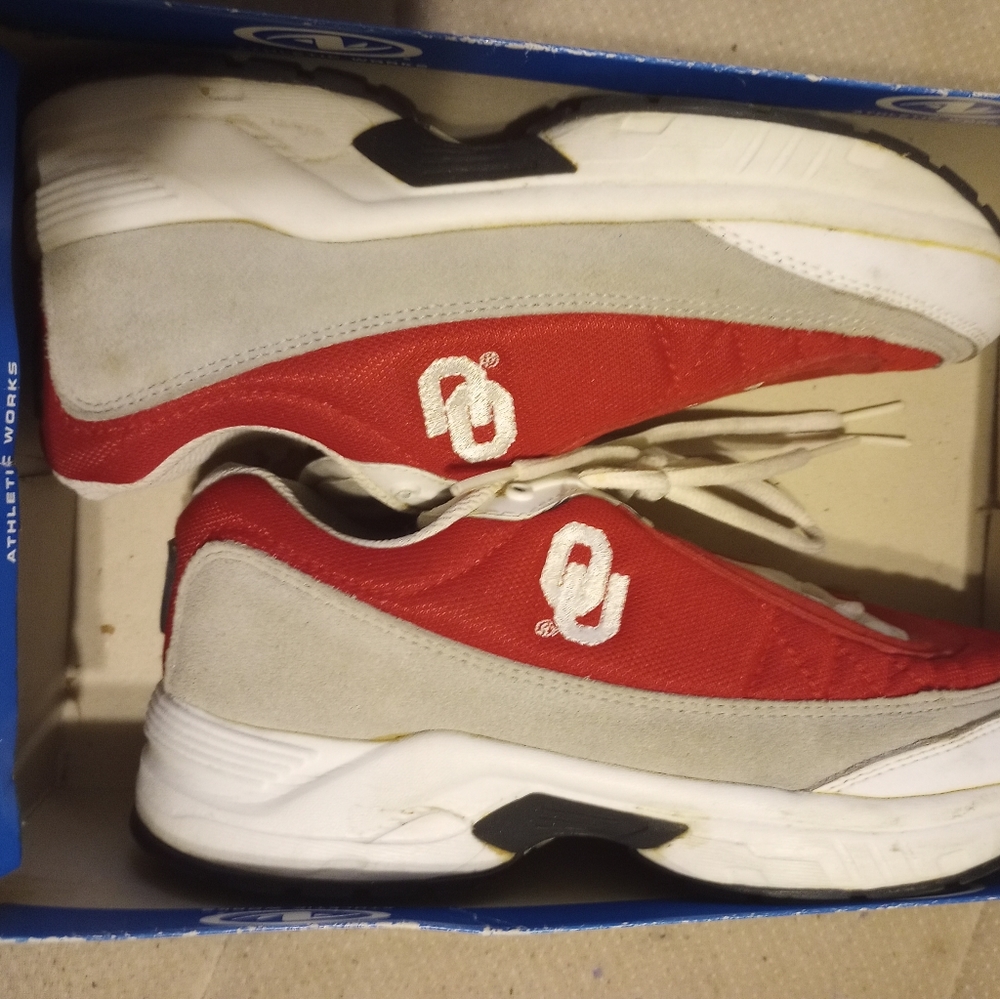 Athletic Works OU Sooners Oklahoma University Women's 9w Sneakers Tennis shoes